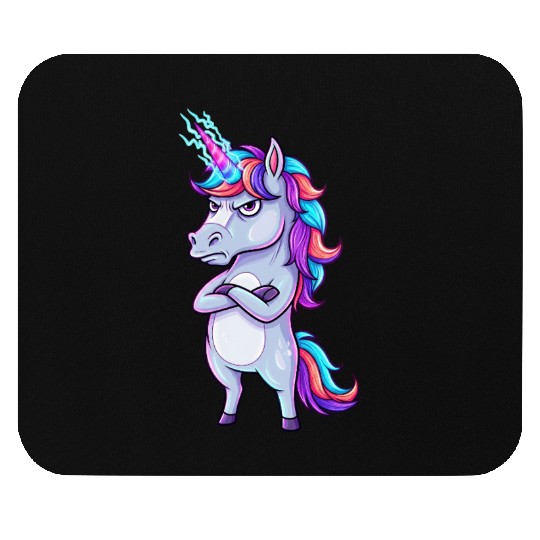 Grumpy Unicorn: Sparkle & Sarcasm! Mouse Pads