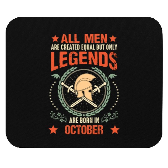 Sparta Legend Born in October Mouse Pads
