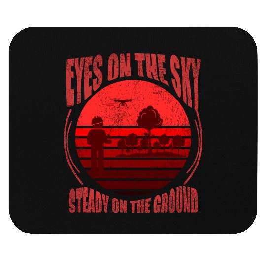 EYES ON THE SKY, MAP DRONE Mouse Pads