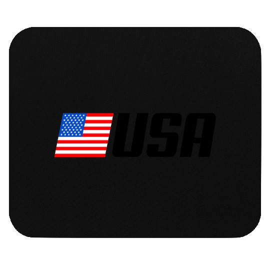 Patriotic American Flag Silhouette Mouse Pads