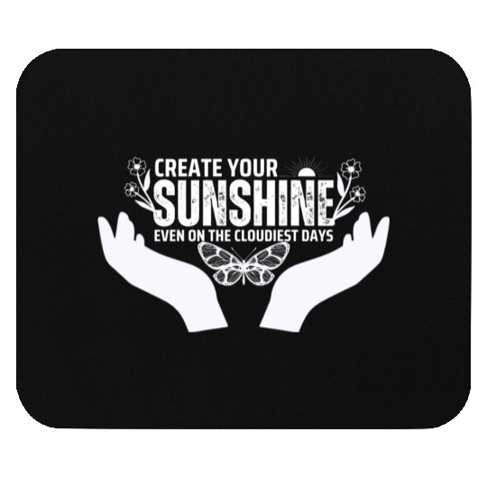 Hopeful Sunshine Motivational Quote Mouse Pads