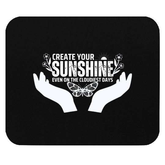 Hopeful Sunshine Motivational Quote Mouse Pads