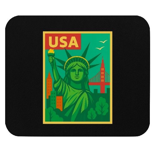 Iconic Statue of Liberty Urban Artwork  Mouse Pads