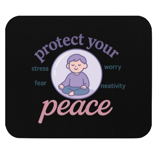 Serene Peaceful Meditation Design Mouse Pads