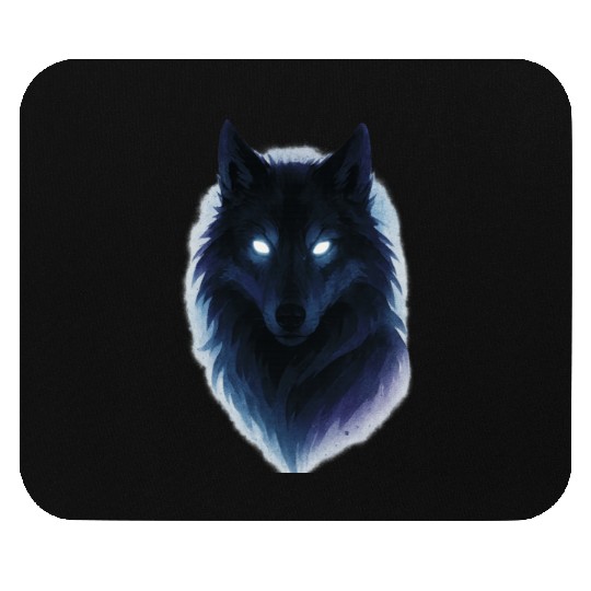Enigmatic Howling Wolf Design Mouse Pads