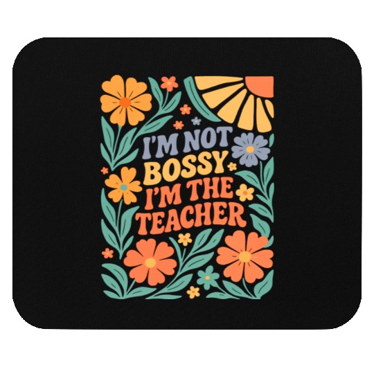 Floral Teacher Affirmation Mouse Pads