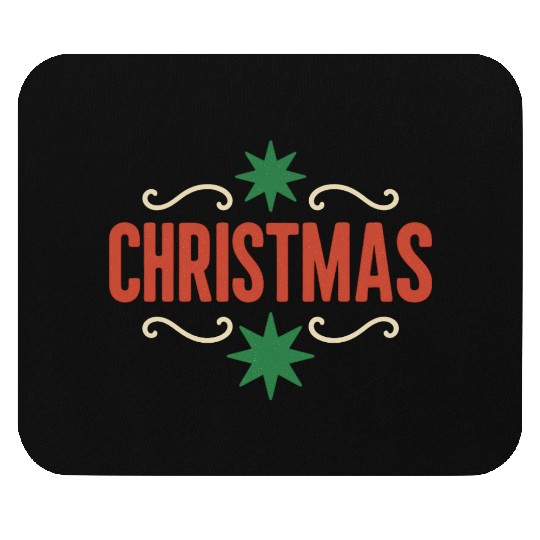 Festive Christmas Spirit Illustration Mouse Pads