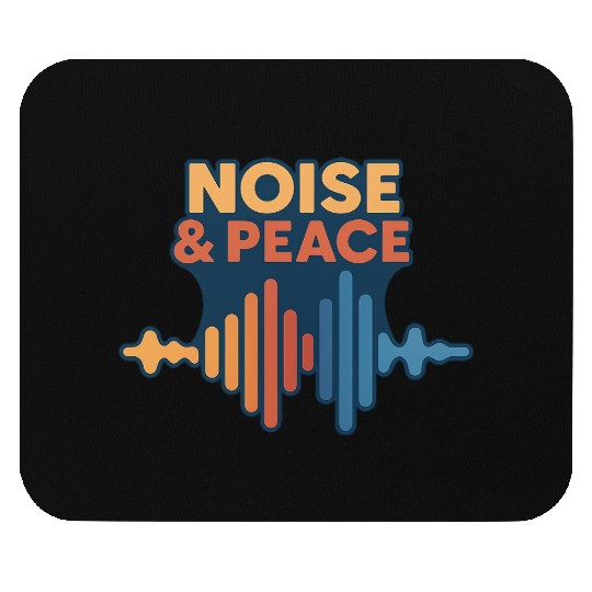Peaceful Sound Wave Illustration Mouse Pads