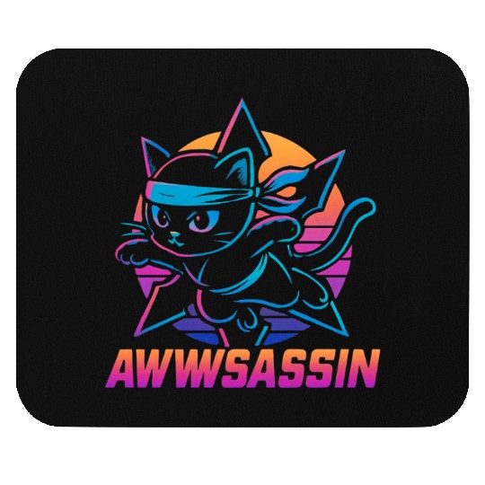 Ninja Cat Awwssassin Adventure Mouse Pads
