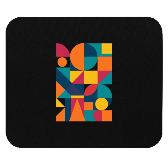 Vibrant Modern Geometry Mouse Pads