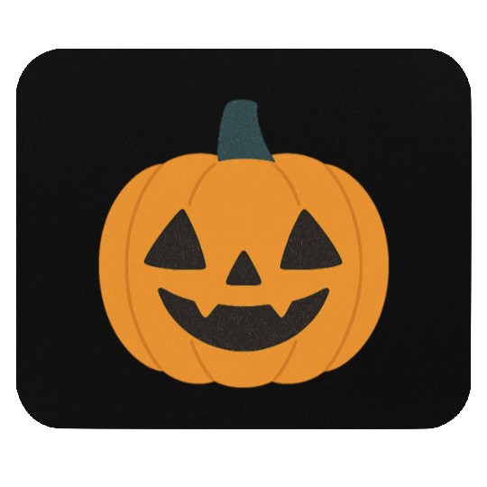 Festive Pumpkin Jack-o'-Lantern Design Mouse Pads