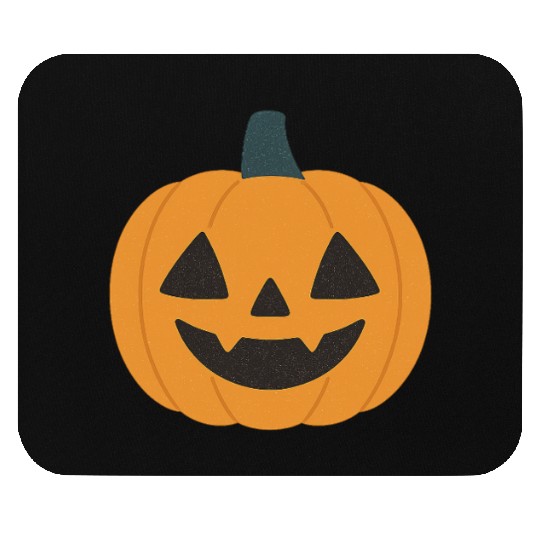 Festive Pumpkin Jack-o'-Lantern Design Mouse Pads
