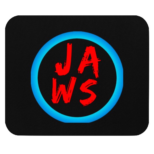 Vibrant Graffiti Style JAWS Logo Mouse Pads