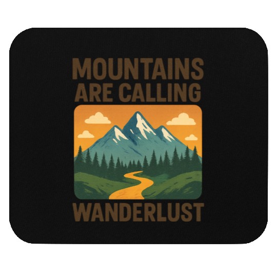 Mountain Call Wanderlust Design Mouse Pads