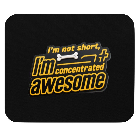 Concentrated Dog Bone Affirmation Mouse Pads
