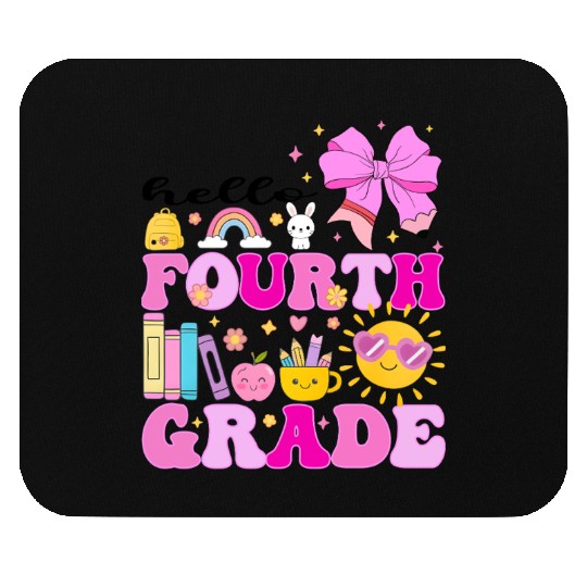 Hello Fourth Grade, Preppy Back to School Mouse Pads