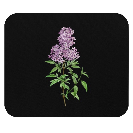 Lavender Bloom Botanical Illustration Mouse Pads