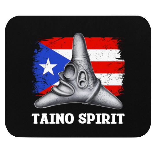 Puerto Rico Cemi Triangle Statue Flag Mouse Pads
