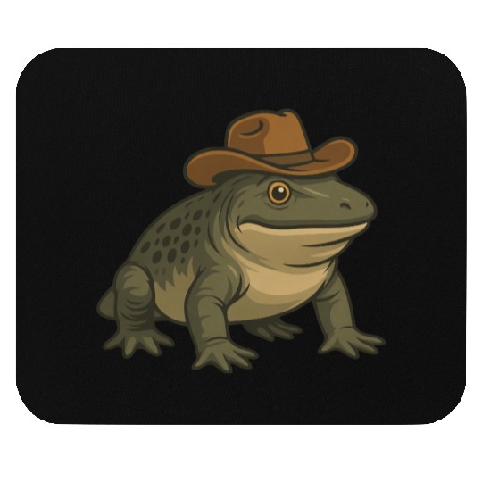 Prehistoric amphibian cartoon Texas evolution rept Mouse Pads