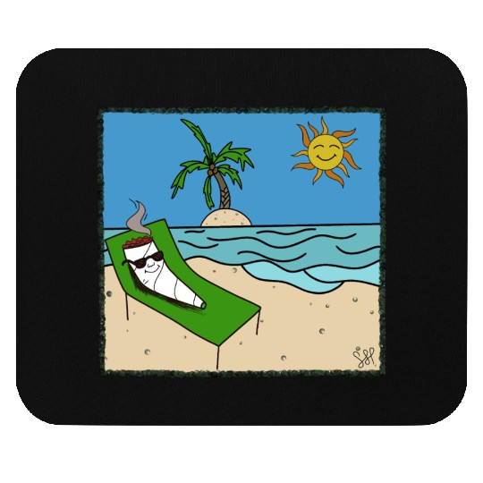 Sun Baked Relaxation Scene Mouse Pads
