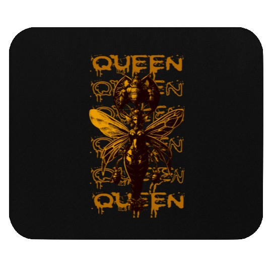 Queen Bee Warrior – Dark Fantasy Insect Art Mouse Pads