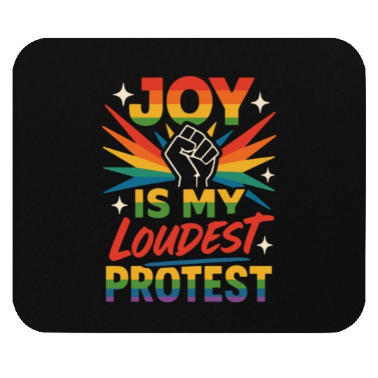Queer Pride Queer Joy LGBTQ+ Affirmation Trans Mouse Pads