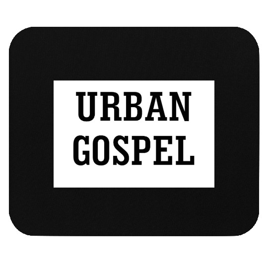 Bold Urban Gospel Typography Design Mouse Pads