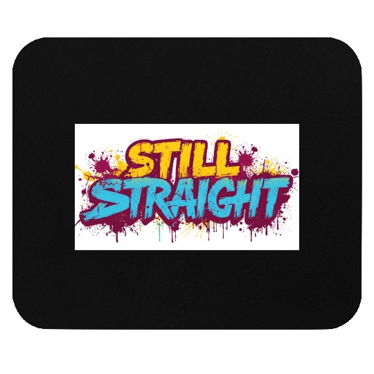 Still Straight Yellow and Teal Mouse Pads