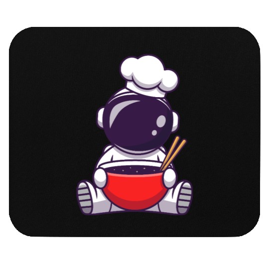 Cosmic Chef Cartoon Design Mouse Pads