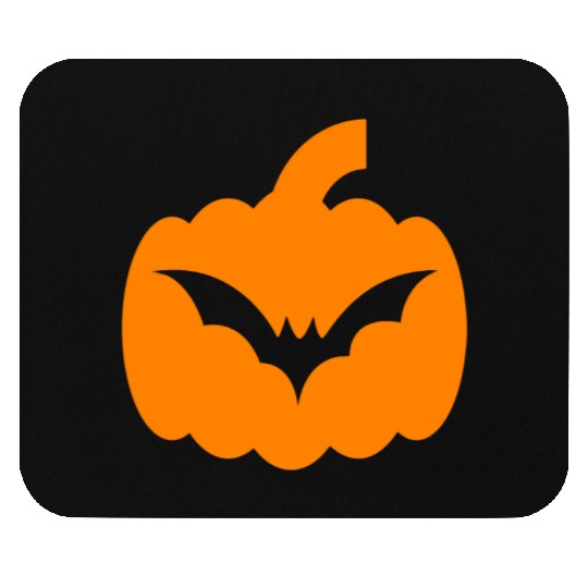 Halloween Bat and Pumpkin Design Mouse Pads