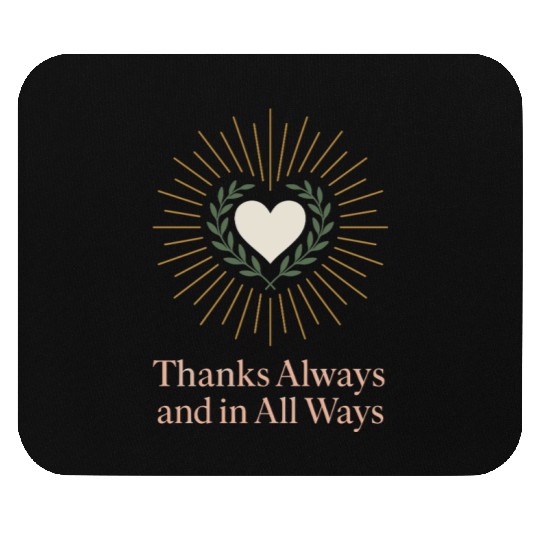 Gratitude Mindfulness Positive Affirmation Daily Mouse Pads