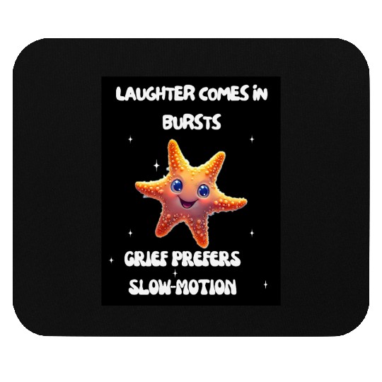 Whimsical Starfish with Playful Quotes Mouse Pads