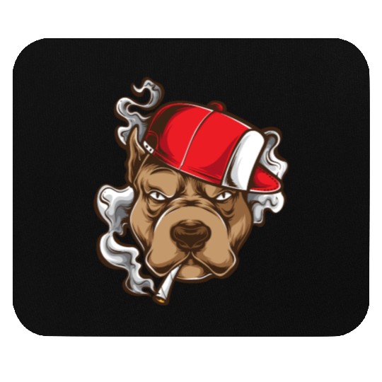 Urban Dog Rebel Graphic Design Mouse Pads