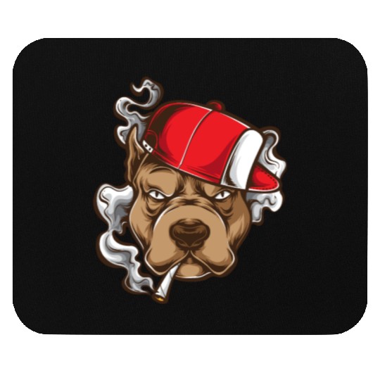 Urban Dog Rebel Graphic Design Mouse Pads