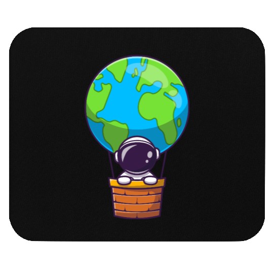 Earth Balloon Illustration Mouse Pads