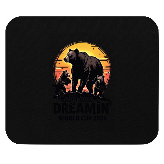 California Dreamin’ – World Cup 2026 Soccer Bear F Mouse Pads