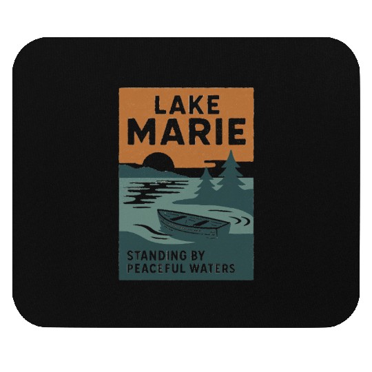 Lake Marie: Standing By Peaceful Waters Mouse Pads