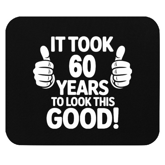 Fun 60th Birthday Celebration Design Mouse Pads
