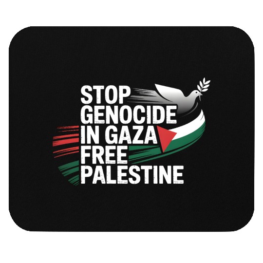 Free Palestine Now – End Genocide in Gaza Mouse Pads
