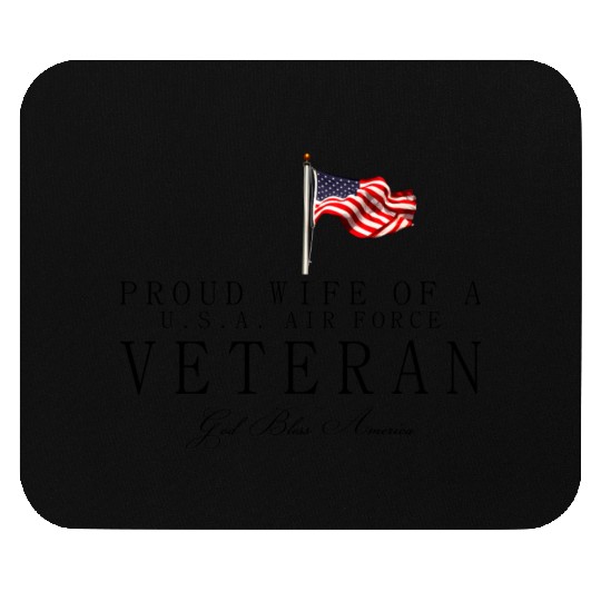 Proud Wife Of A US Air Force Veteran Mouse Pads