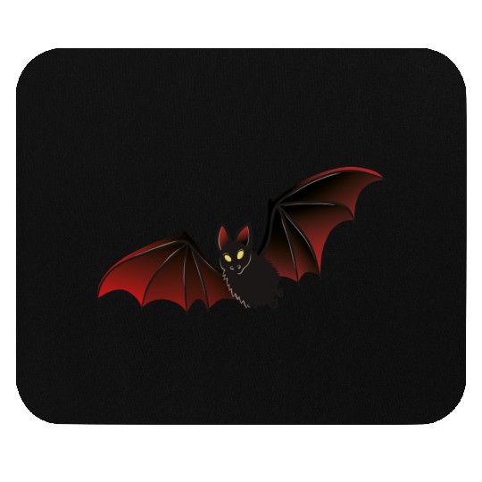 Dark Fantasy Bat Illustration Mouse Pads