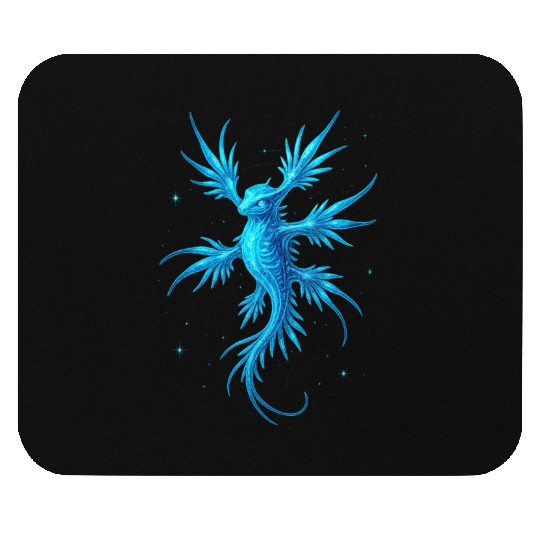 Ethereal Celestial Sea Dragon Design Mouse Pads