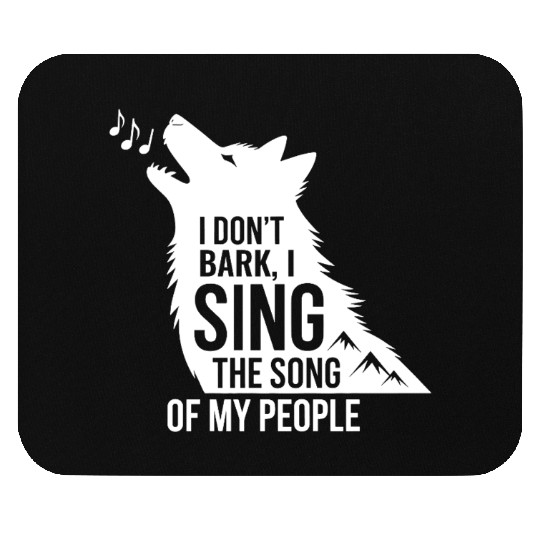 Funny Husky Singing Dog Quote  Mouse Pads