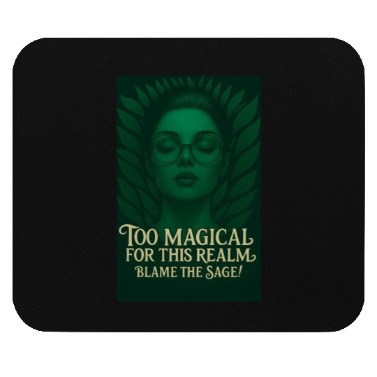 lady green Mouse Pads