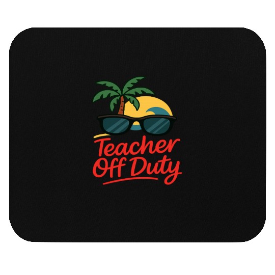 Tropical Teacher Off Duty Sunglasses Design Mouse Pads
