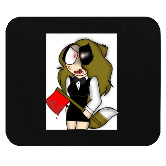 Horror-Themed Zombie Waitress Design Mouse Pads