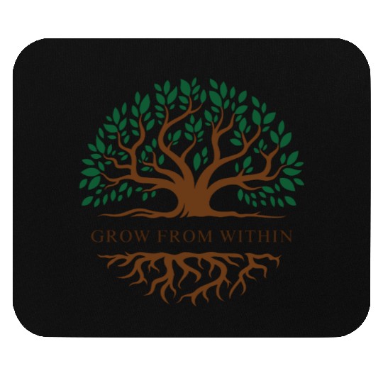 Inner Growth Tree Motif Mouse Pads