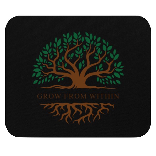 Inner Growth Tree Motif Mouse Pads