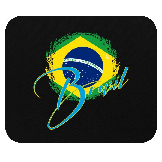Brazil Flag Mouse Pads