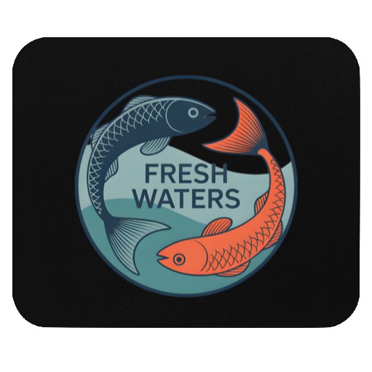 Fresh Waters Koi Fish Artwork Mouse Pads